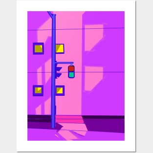 Retro traffic light Posters and Art